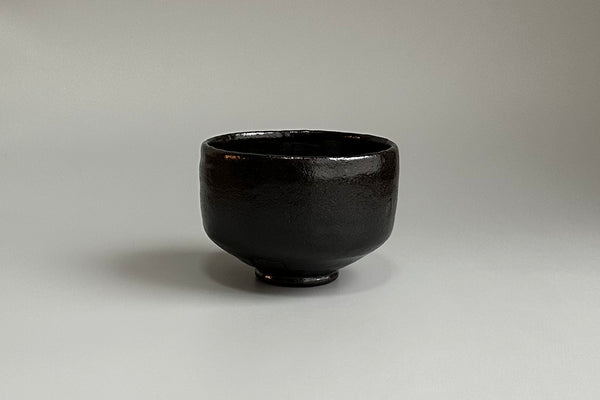 Japanese Tea bowl, Raku ware, Black Raku, Chojiro Toyobo copy