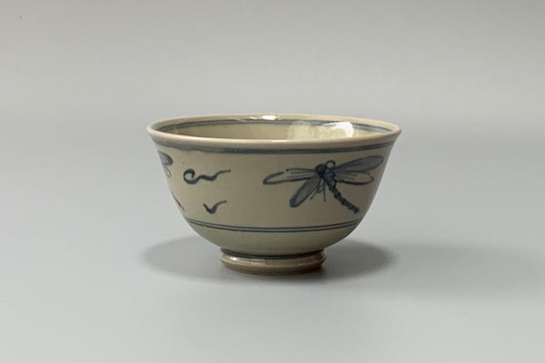 Japanese Tea Bowl, Zeze ware, Annan, Tombo copy