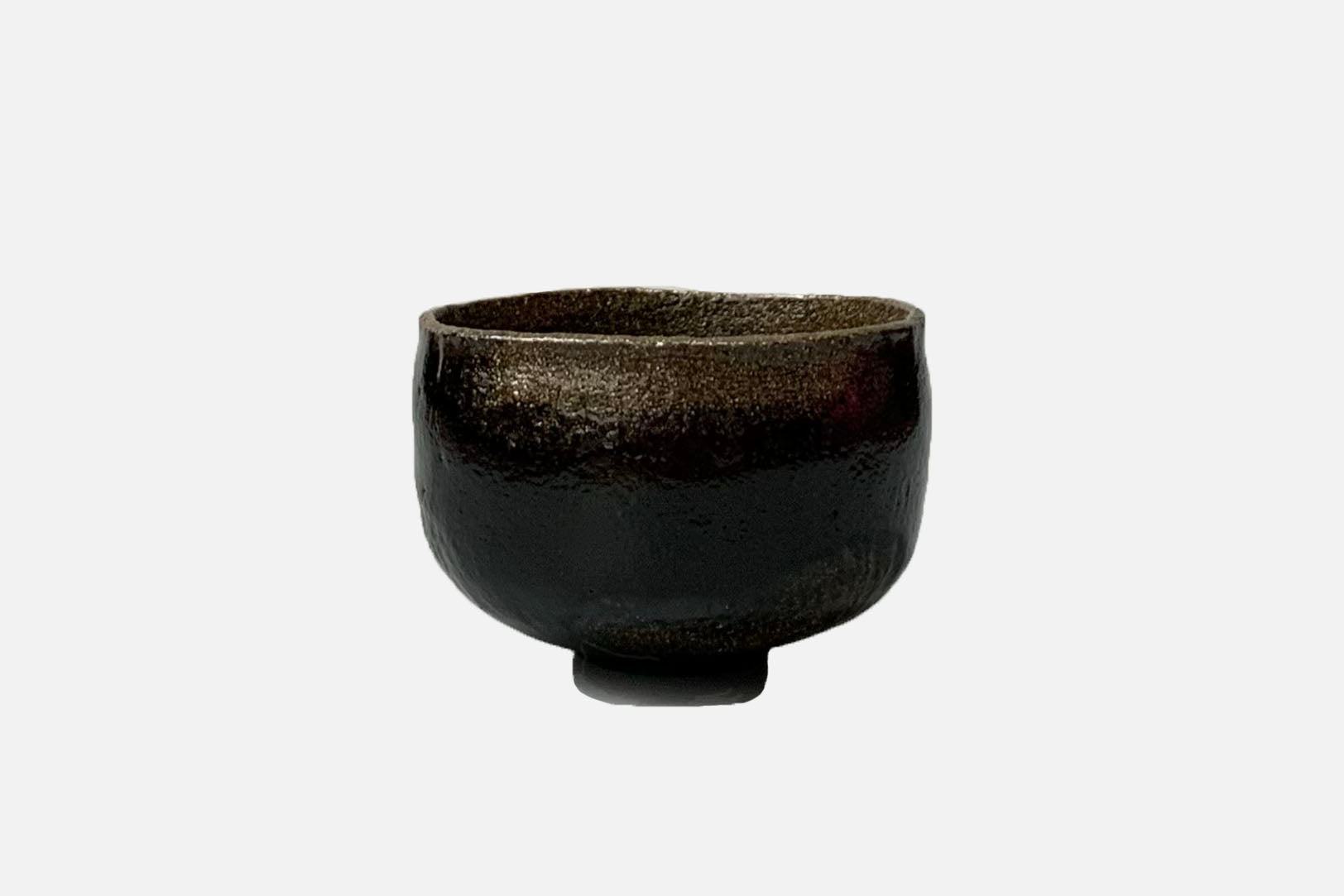 Japanese Tea Bowl, Raku Ware, Black Raku, Honami Koetsu