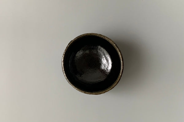 Japanese Tea Bowl, Raku Ware, Black Raku, Honami Koetsu, Honpouji Copy