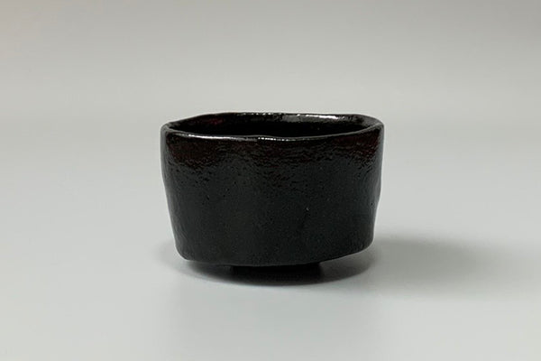 Japanese Tea Bowl, Raku Ware, Black Raku, Honami Koetsu, Teppeki Copy