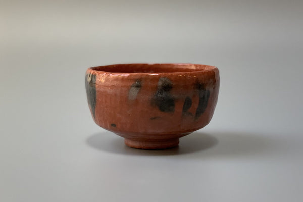 Japanese Tea bowl, Raku ware, Red Raku, Chojiro Kengyo copy