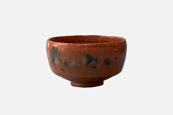 Japanese Tea bowl, Raku ware, Red Raku, Chojiro Kengyo copy