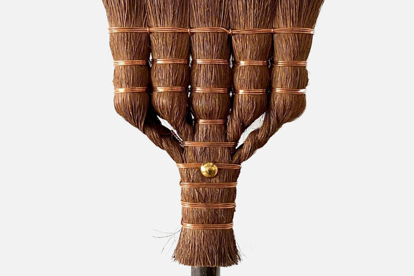 Palm fiber broom (Shuro hoki),  5 bundles, Indoor-use