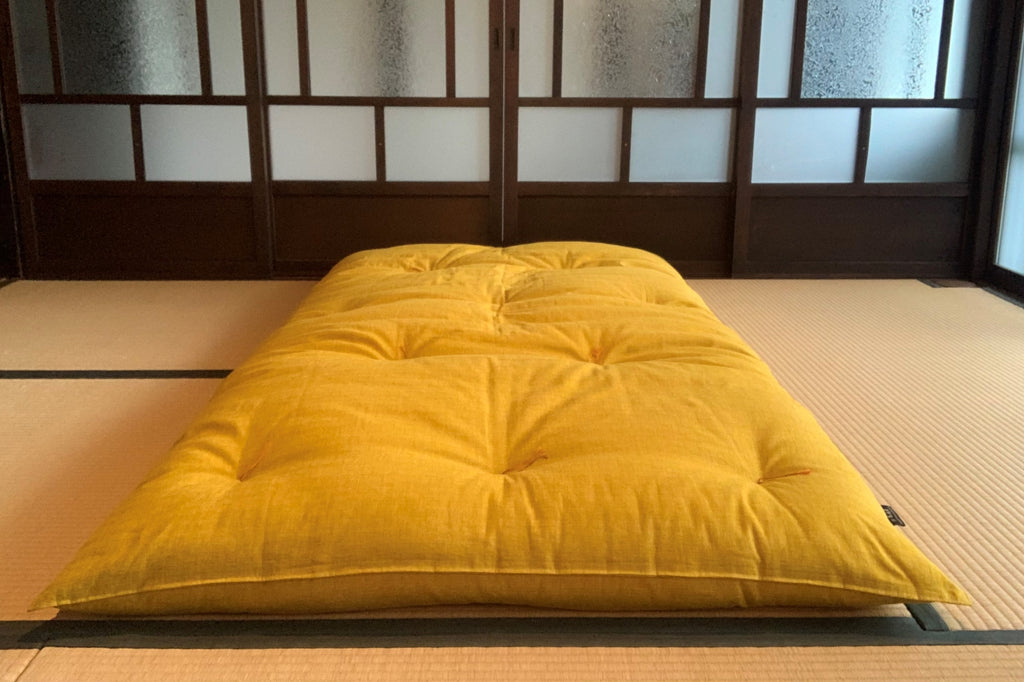 Anvendelig peeling Samuel Shiki Futon Mattress, Nanohana color, (Brilliant yellow) – KAMISENRO Inc.